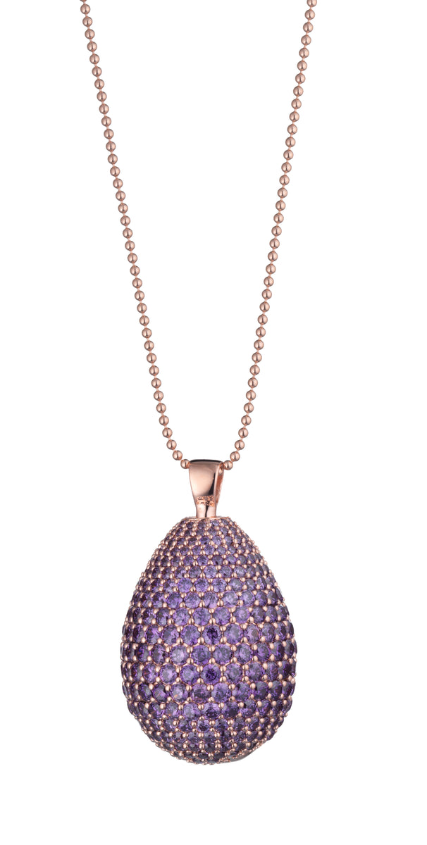 9Nine Purple Enigma Egg Pendant Necklace Tsars Collection by Tatiana  Fabergé SA – 9Nine – Necklace – Silvari Jewels