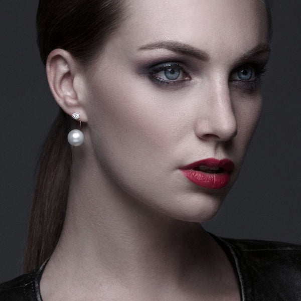 Gemstone & South Sea Pearl Mono-Earring by Alessandra Donà 