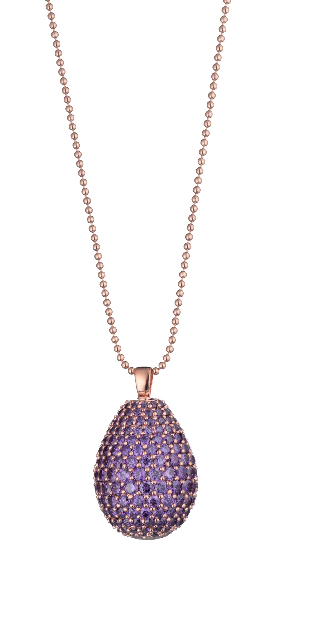 9Nine Purple Enigma Egg Pendant Necklace Tsars Collection by Tatiana Fabergé SA – 9Nine – Necklace