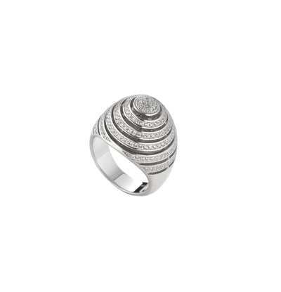 9Nine Disc Dome Ring
