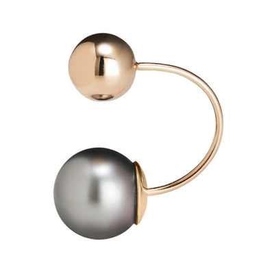 Friday Night Pearl and Sphere Combo Mono Earring