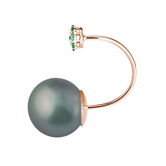 Timeless Cluster & Pearl Mono-Earring Alessandra Donà – Timeless – Mono-Earring