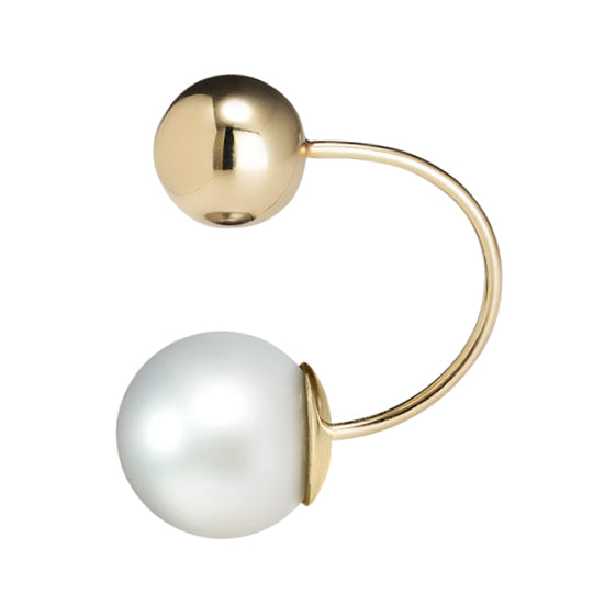 Friday Night Pearl and Sphere Combo Mono Earring