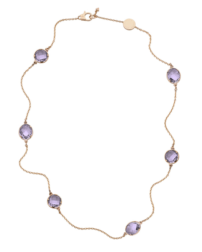 Secret Date Semiprecious Stone Necklace - 50cm