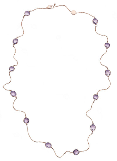 Secret Date Semiprecious Stone Necklace - 90cm