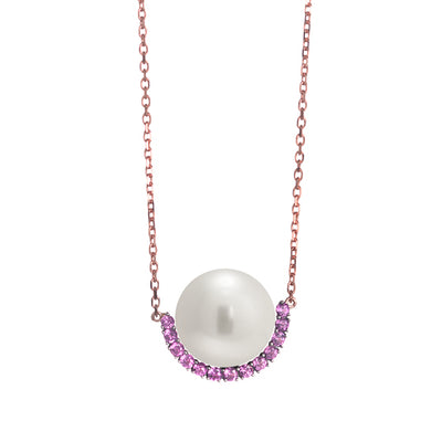 Timeless Frame Pearl Necklace