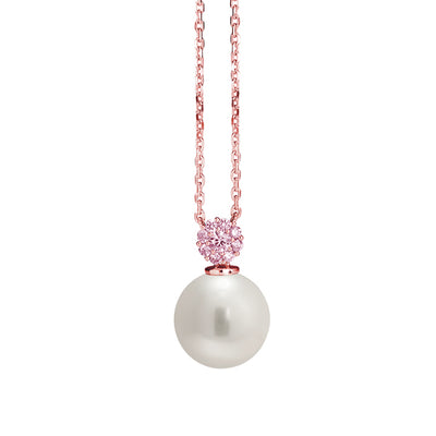 Timeless Disc & Pearl Drop Pendant Necklace Alessandra Donà – Timeless – Necklace