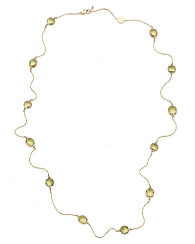 Secret Date Semiprecious Stone Necklace - 90cm