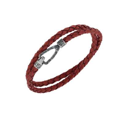 Lash Woven Leather Double Wrap Bracelet