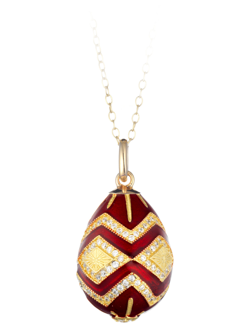 Peter Carl Geo Egg Pendant Necklace Tsars Collection by Tatiana Fabergé SA – Peter Carl Classics – Necklace