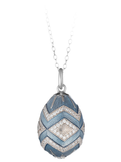 Peter Carl Geo Egg Pendant Necklace