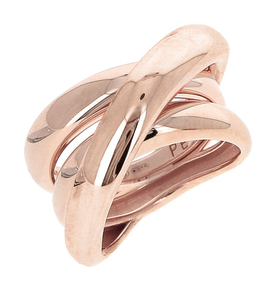 Forever Chic 3 Band Metallic Ring