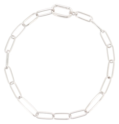 Forever Chic Paper Clip Link Choker Necklace