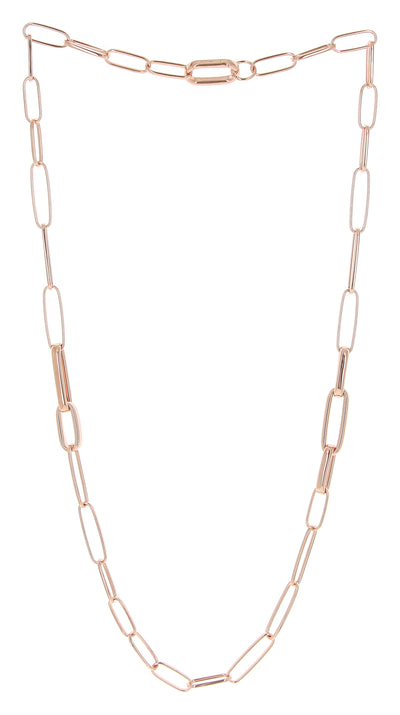 Forever Chic Paper Clip Link Necklace