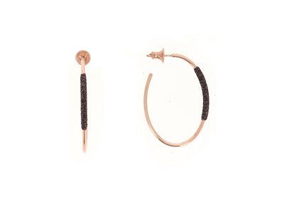 Polvere Di Sogni Thin Small Oval Hoop Earrings