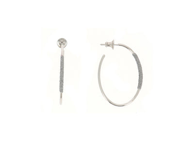 Polvere Di Sogni Thin Small Oval Hoop Earrings