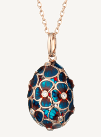 Tamara Blue Egg Pendant Necklace