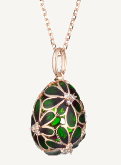 Tamara Green Egg Pendant Necklace