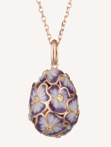 Tamara Lavender Egg Pendant Necklace